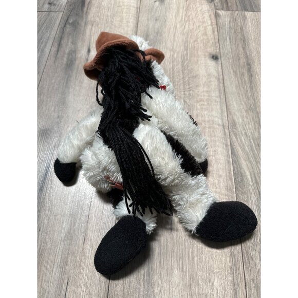 First & Main Rough Wranglers Plush Horse Weighted Stuffed Animal - Black & White - Picture 4 of 8